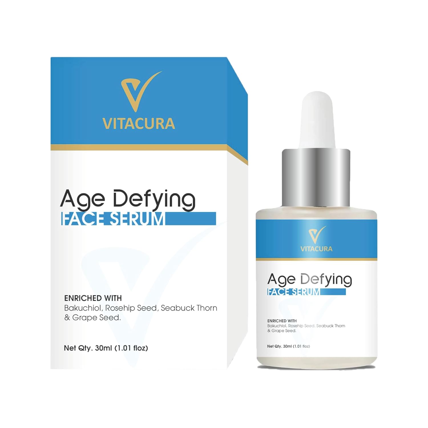 <b>Vitacura Age Defying Face Serum</b> - Moisturizer for All Skin Types (30 ml)