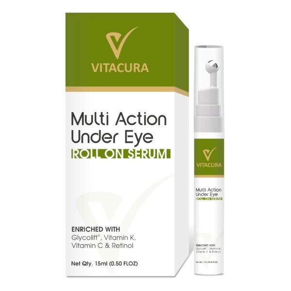 <b>Vitacura Action Under Eye Roll On Serum</b> - with Vitamin C & Hyaluronic Acid
