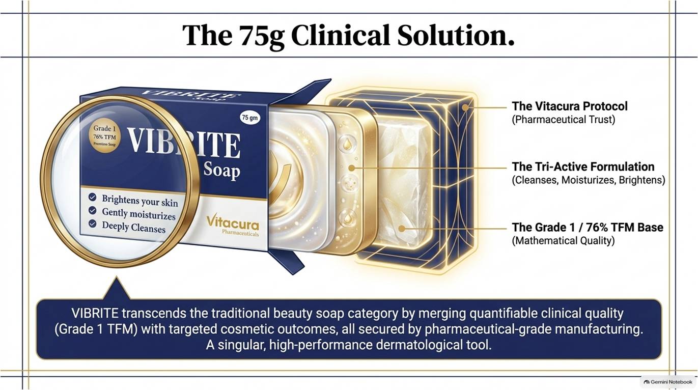 Vibrite Soap with L-Glutathione, Kojic Acid, Vitamin C & Bakuchiol | Brightening & Cleansing Soap for Dark Spots & Uneven Skin Tone | For Men & Women - Image 7