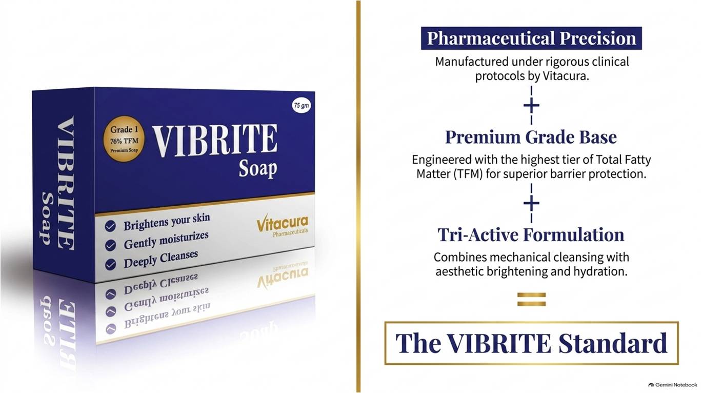 Vibrite Soap with L-Glutathione, Kojic Acid, Vitamin C & Bakuchiol | Brightening & Cleansing Soap for Dark Spots & Uneven Skin Tone | For Men & Women - Image 8